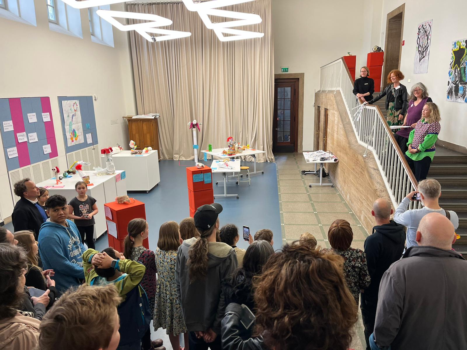 Blitzausstellung der Schule Wielandstraße zur Ausstellung